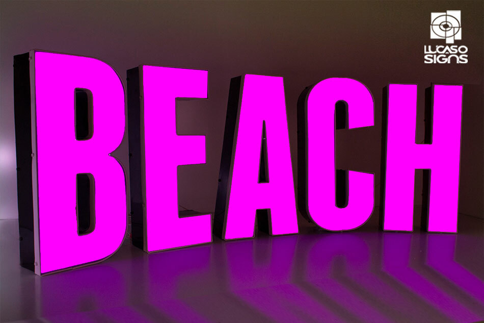 Custom Led Letters Illuminated Signs for Business Outdoor signage
