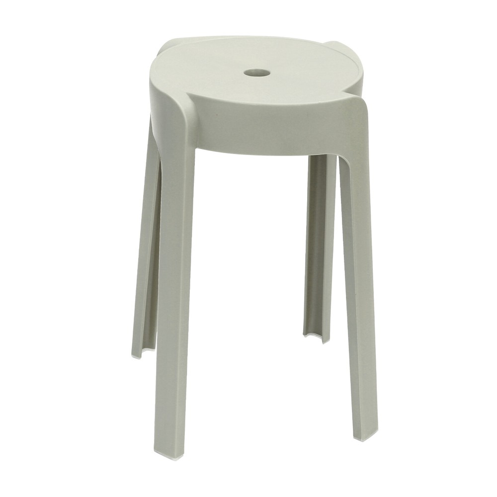 10PCS 18" Colorful Plastic Stackable Stools Modern Round Stools Stackable Stools