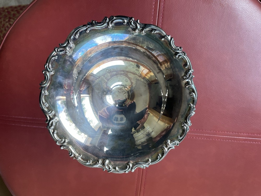 Vintage Silverplate Alvin Footed Compote Dish