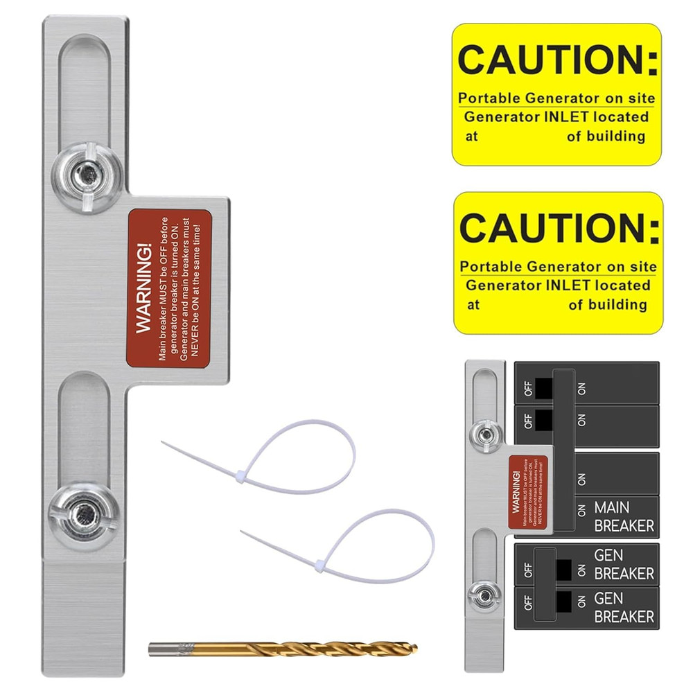 Generator Interlock Kit,Electrical Interlocking Panel Compatible with Square D H