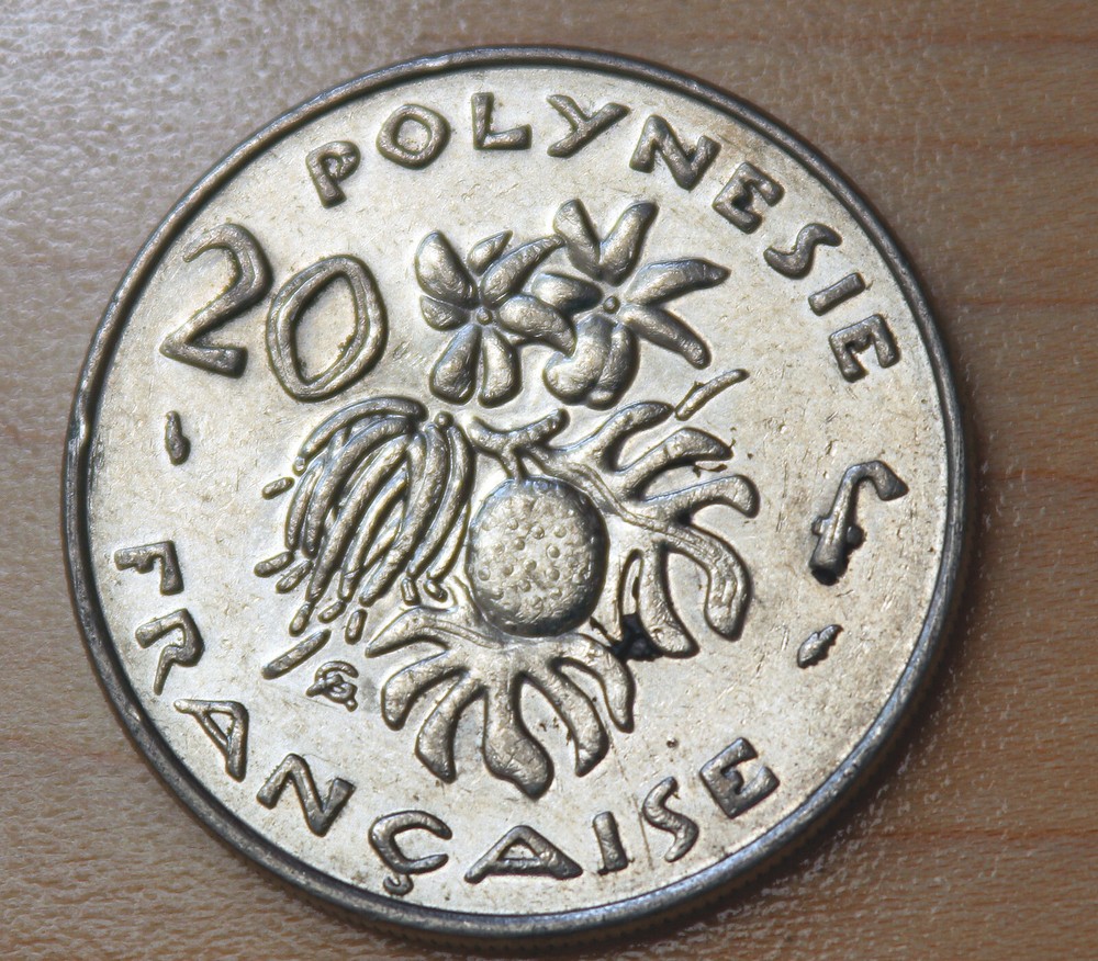 1988 French Polynesia 20 Francs