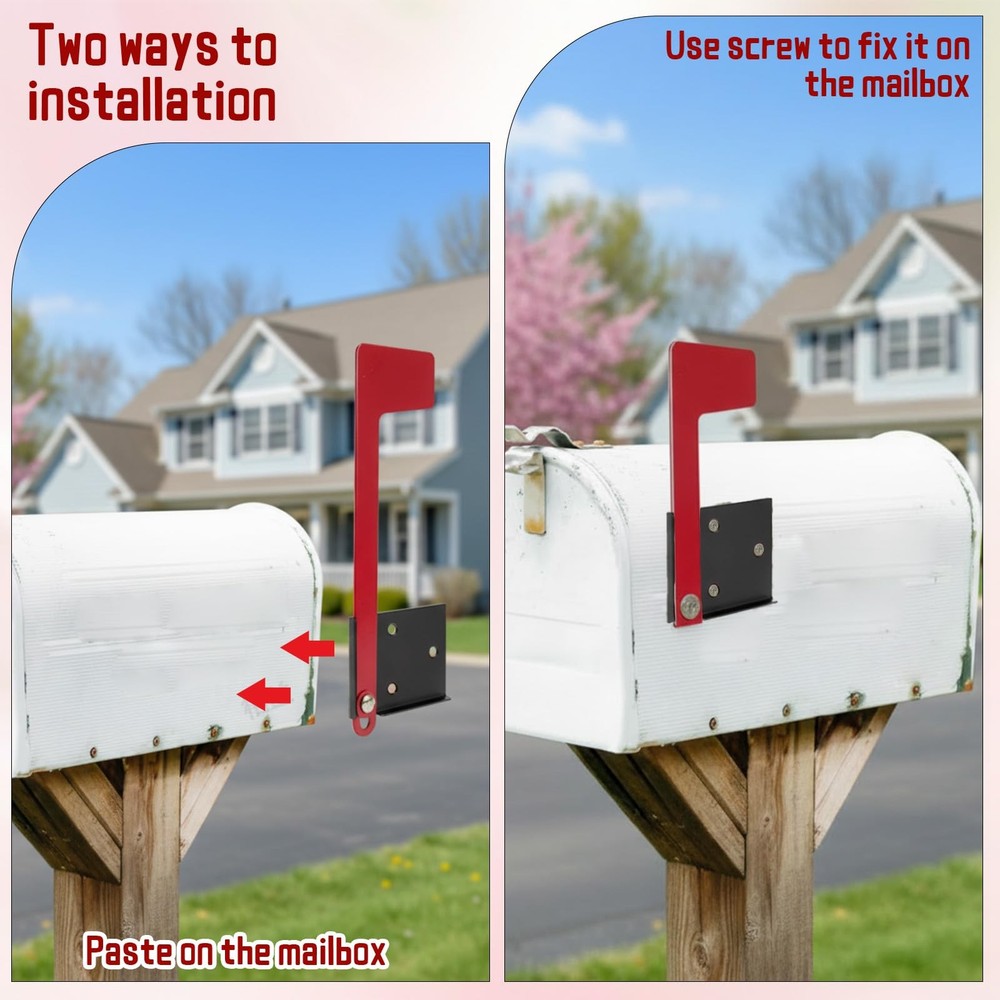 Mailbox Flag Replacement Kit Universal Metal Hardware For Mail Box Mount