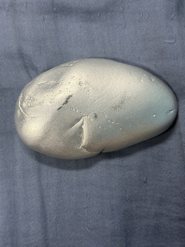 Painted silver rock imagine painted pink