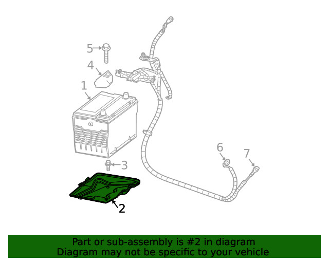 Genuine GM Battery Tray 10408951