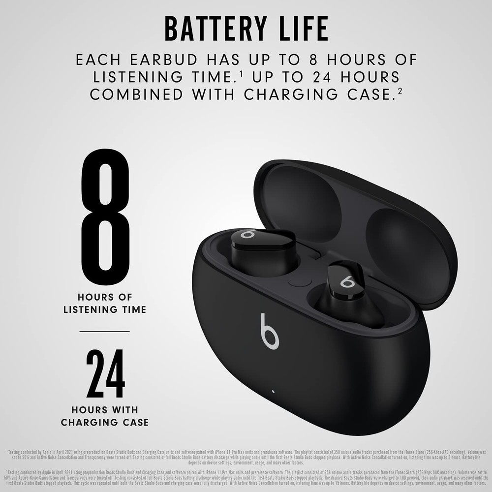 Beats Studio Buds Wireless Noise Cancelling Earbuds black MJ4X3LL/A