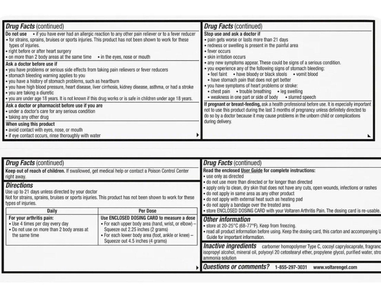 Arthritis Pain Relief Topical Gel 5.3 Oz New in Box Up 2028