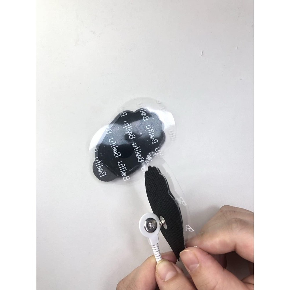 2Pack Shielded Replacement Electrode Wires 2.35mm Tens Lead Wire Connection Snap