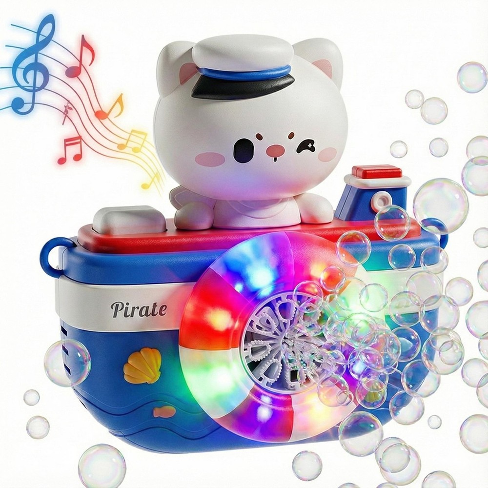 Cute Pirate Bubble Machine Toy for Kids