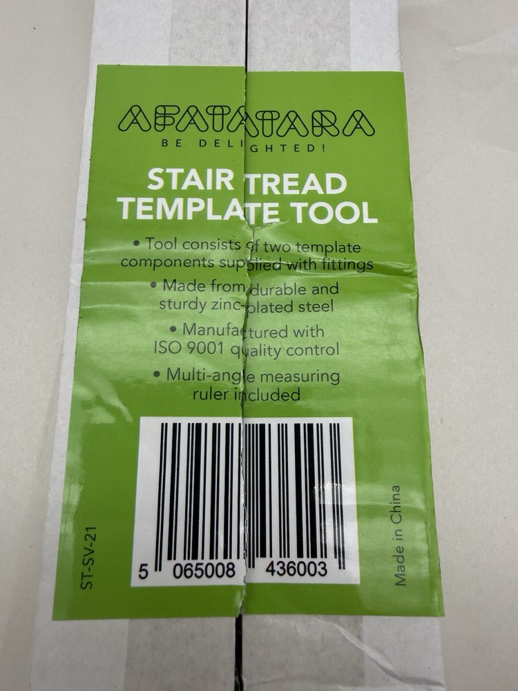 Stair Tread Template Tool - Level Layout Guide Gauge for Projects NEW *READ...