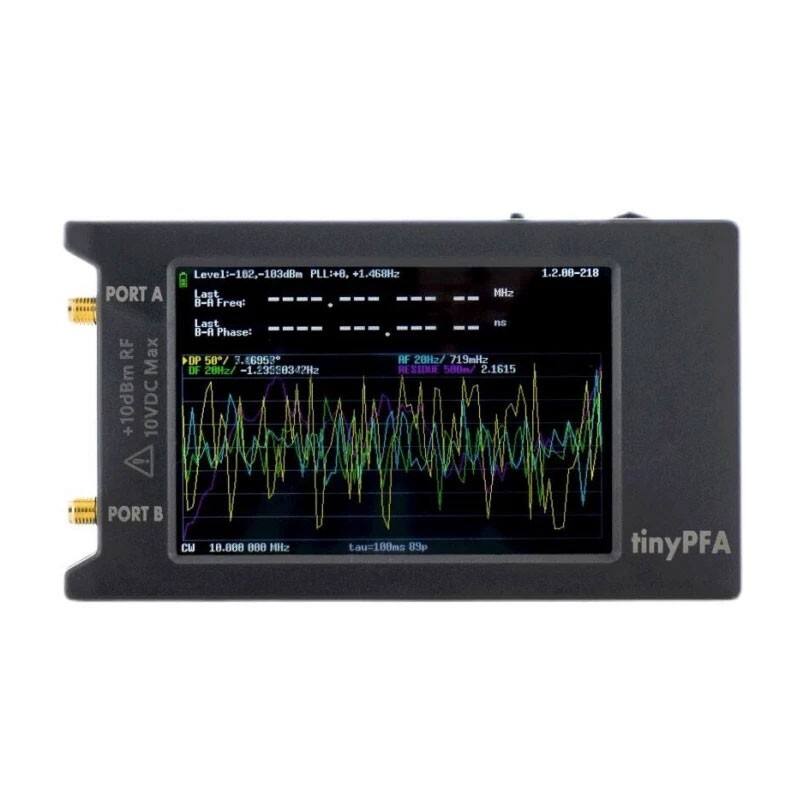 TinyPFA 1MHz-300MHz Phase Frequency Analyzer w/ 4" Touch Screen with RF Cables