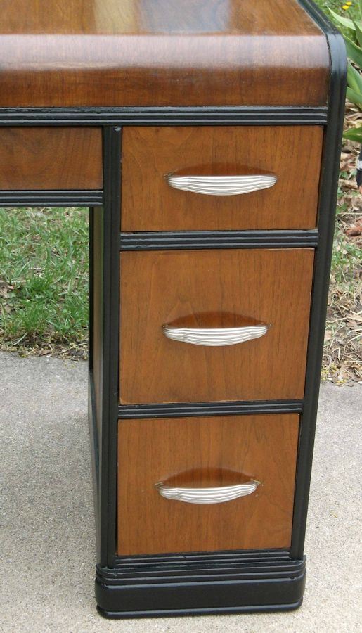 4-1/2" Art Deco Pull Satin Chrome