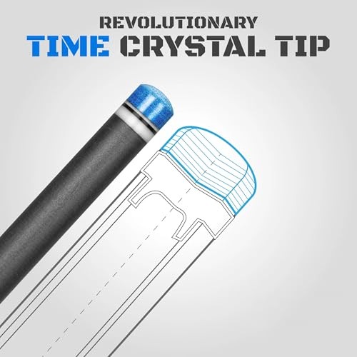 TIME Crystal Pool Billiard Cue Tip - 14mm/ Pack 1 TIME 3 (Medium)