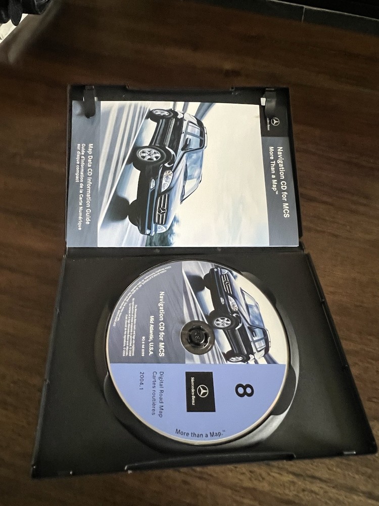 2000-01 Mercedes ML320 ML430 ML500 ML55 Navigation CD Map #8 Mid-Atlantic