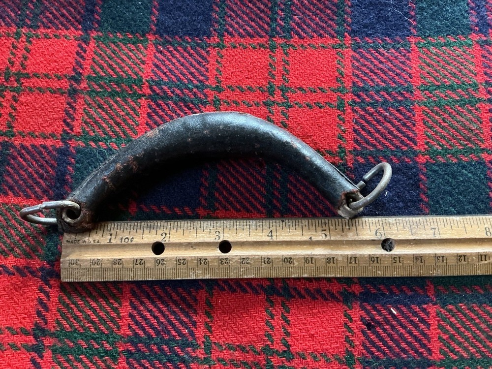 Original C.1925 Leather Guitar Case Handle With D Rings