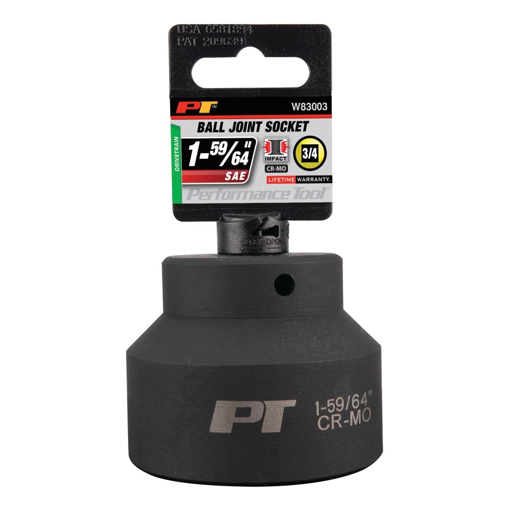 Performance Tool W83003 1-59/64" Ball Joint Socket - Precision Onesize