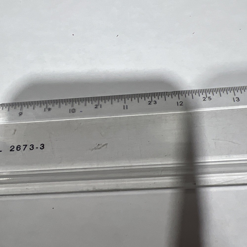 Vtg Post 2673-3 Drafting Machine Lucite Clear Plastic Scale Ruler. Used Surplus