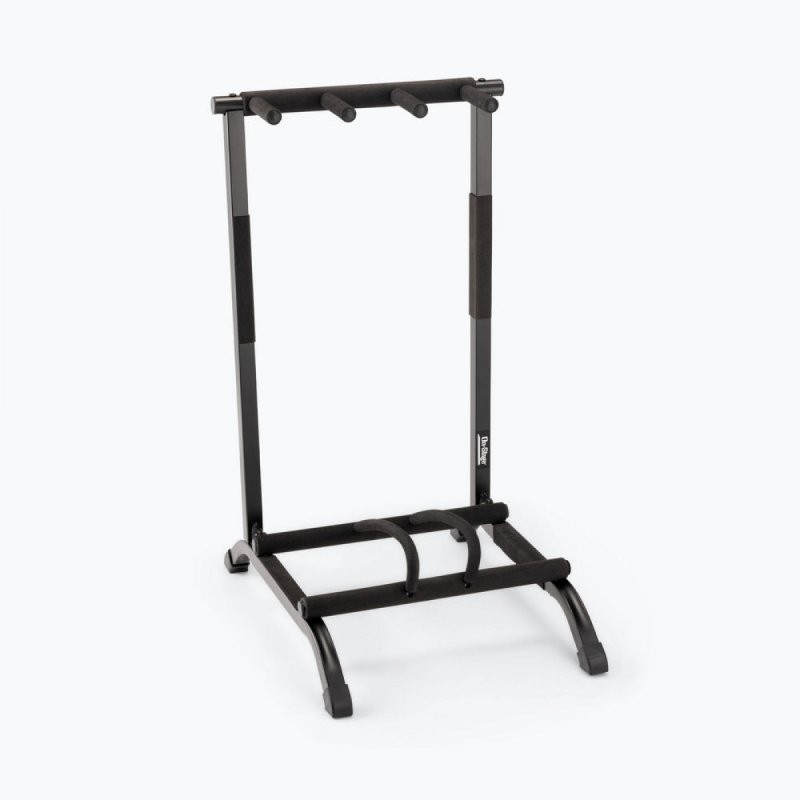 On-Stage GS7361 Three-Space Foldable Multi-Guitar Rack (Storage and Display for