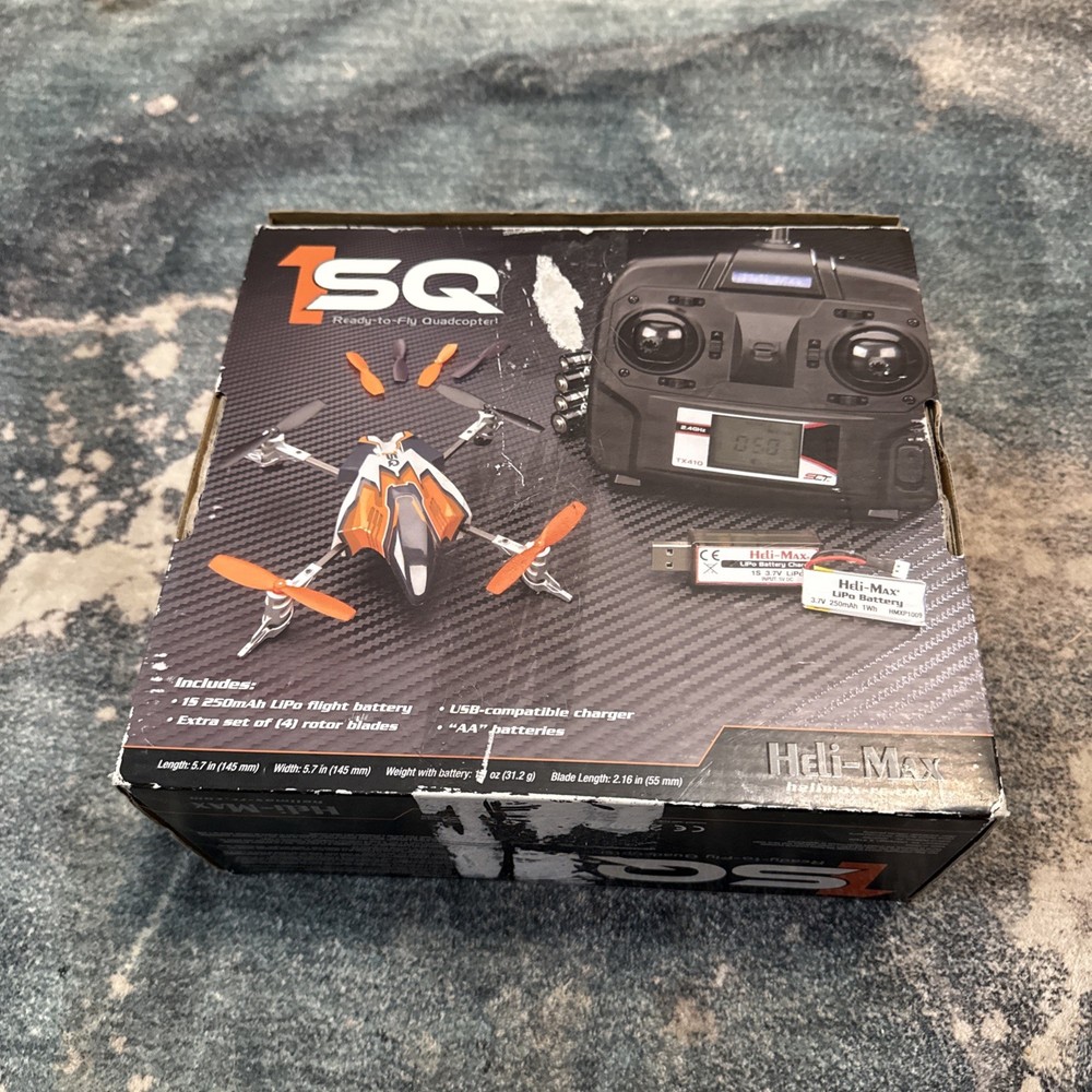 Heli-Max Drone 1SQ Quadcopter, Controller & 2 Batteries