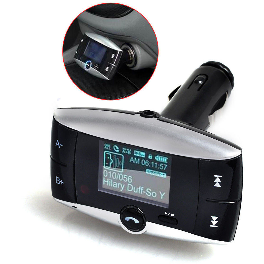 Bluetooth Wireless FM Transmitter Modulator Car Kit MP3 Player SD USB LCD Remote