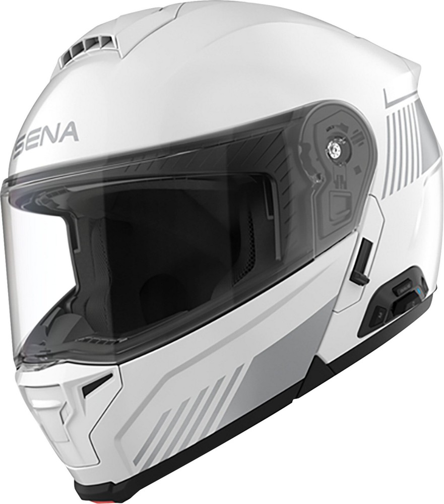 SENA Specter Modular Motorcycle Helmet Gloss White