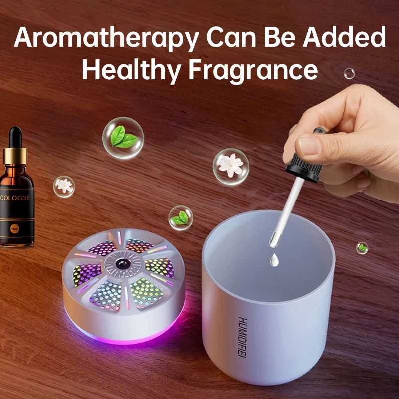 Portable USB Mini Humidifier LED Light Aroma Diffuser Car Home Office