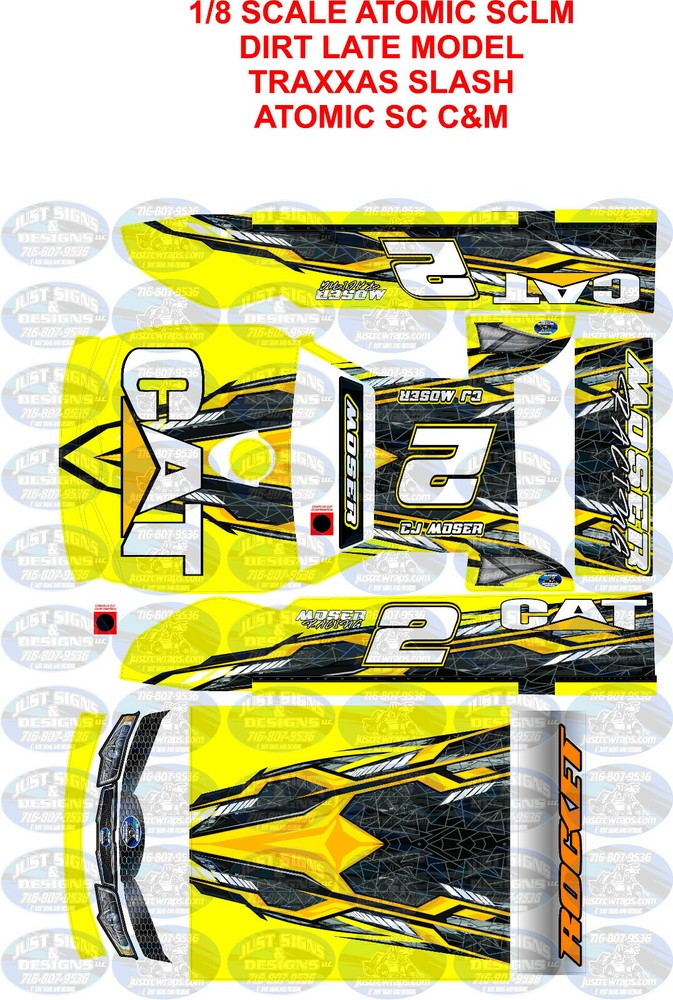 ATOMIC SCLM LATE MODEL   WRAP CAT  with deck 1X8 OR 1X10