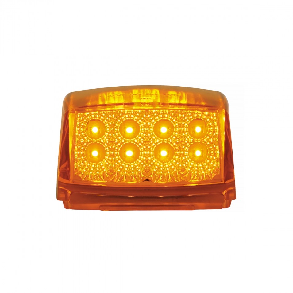 Square LED Cab Lights Amber LED 5 Pack