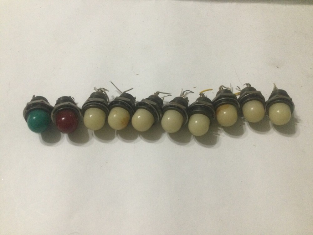 10 Vintage Indicator Panel Lights for Ampex, Altec and RCA Pannels.