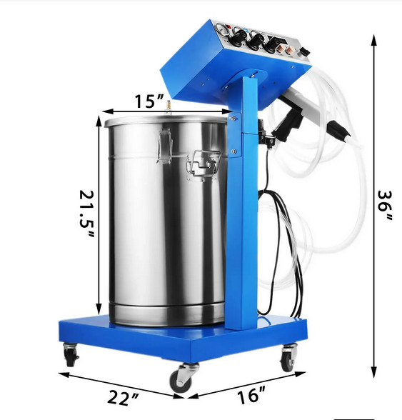 WX-958 Electrostatic Spray Gun Paint System Powder Coating Machine