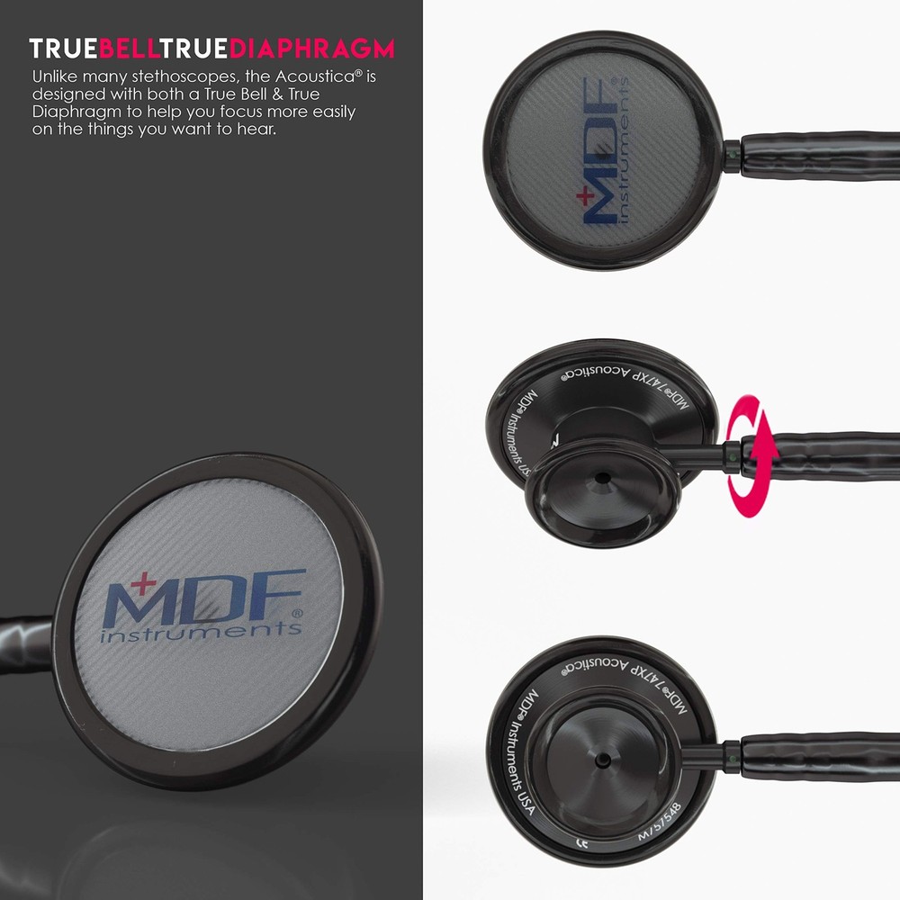 MDF Instruments, Acoustica Lightweight Stethoscope for Doctors, Nurses, Stude...