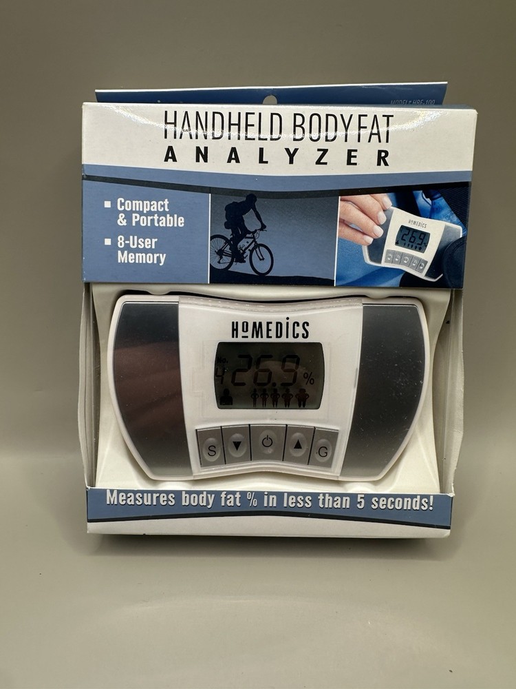 Homedics Handheld BodyFat Analyzer Compact & Portable 8 user Memory