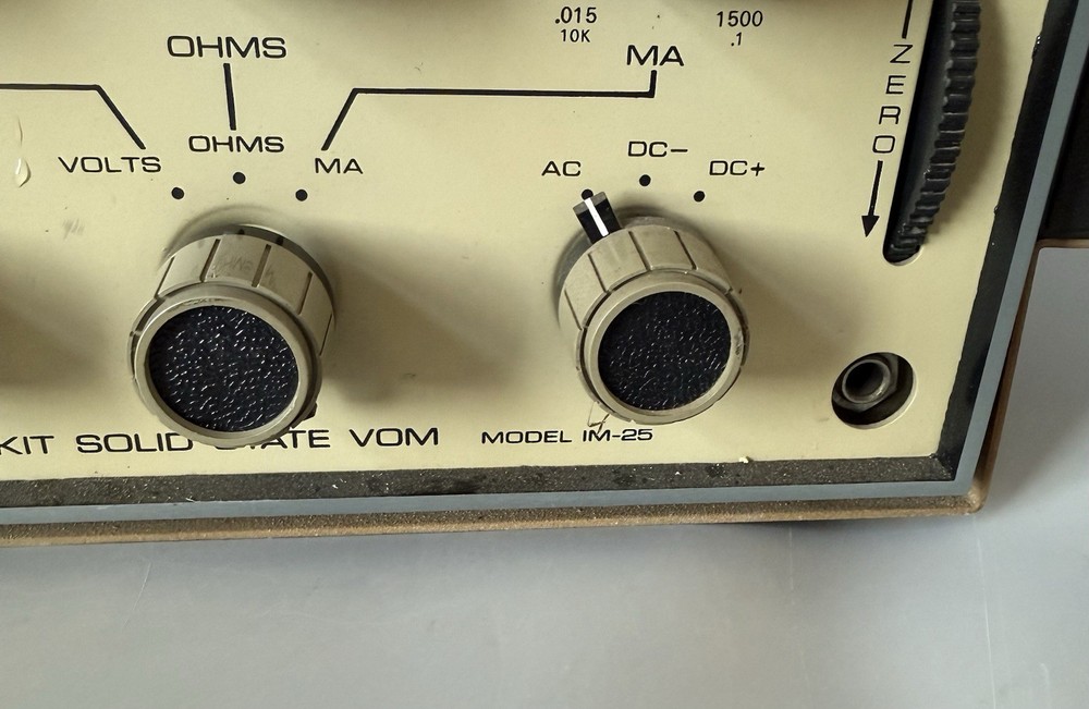 Power Tested Only — Heathkit IM-25 Solid State VOM — See Description