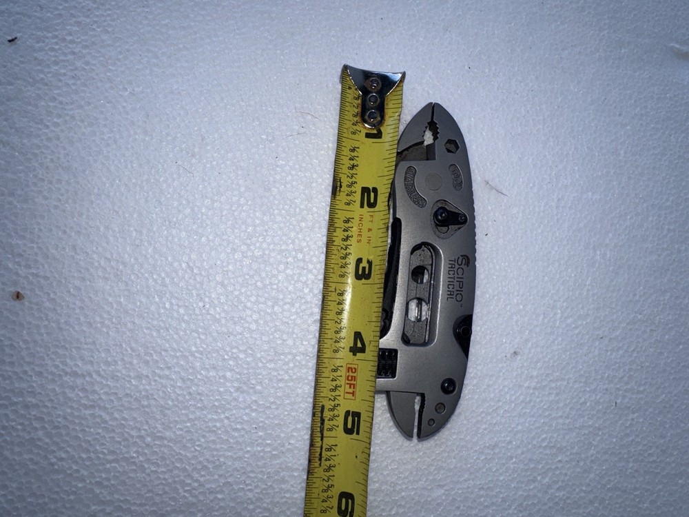 Scipio Tactical Stainless Multi Tool Adjustable Wrench Pliers Knife