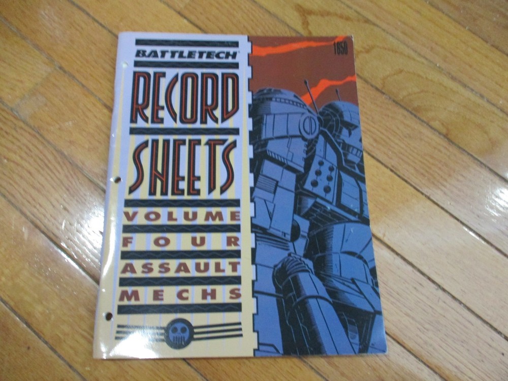 Battletech Record Sheets Volume 4 Assault Mechs 1650