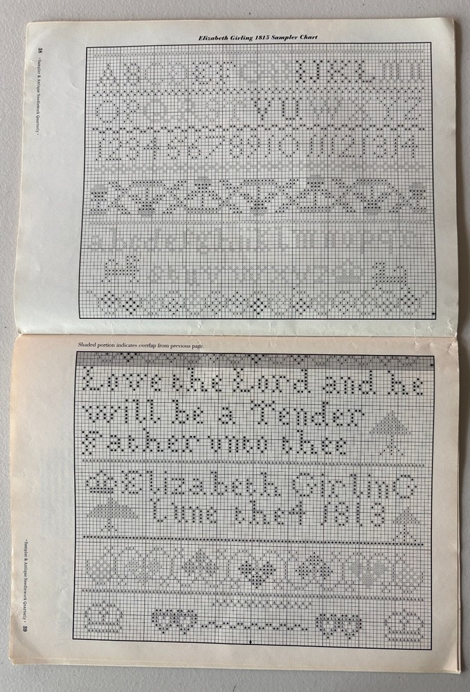 Sampler & Antique Needlework Quarterly Vol 31 2003 *M017