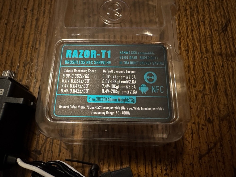 Theta Servos Razor-T1 Brushless High Voltage Tail Servo Program Box