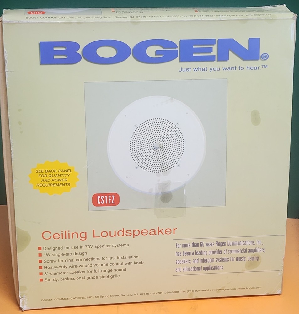 Bogen Ceiling Loudspeaker CS1EZ - New!