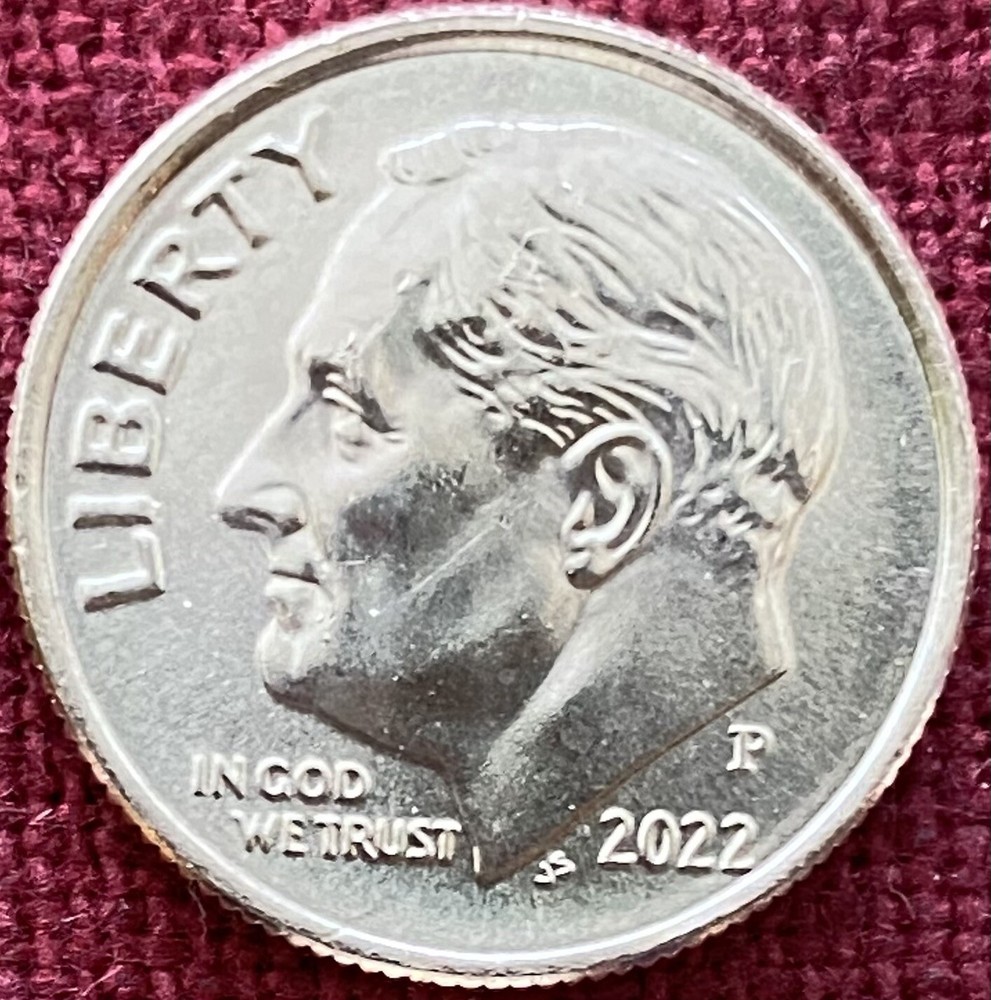 2022-P Roosevelt Dime BU From OBW