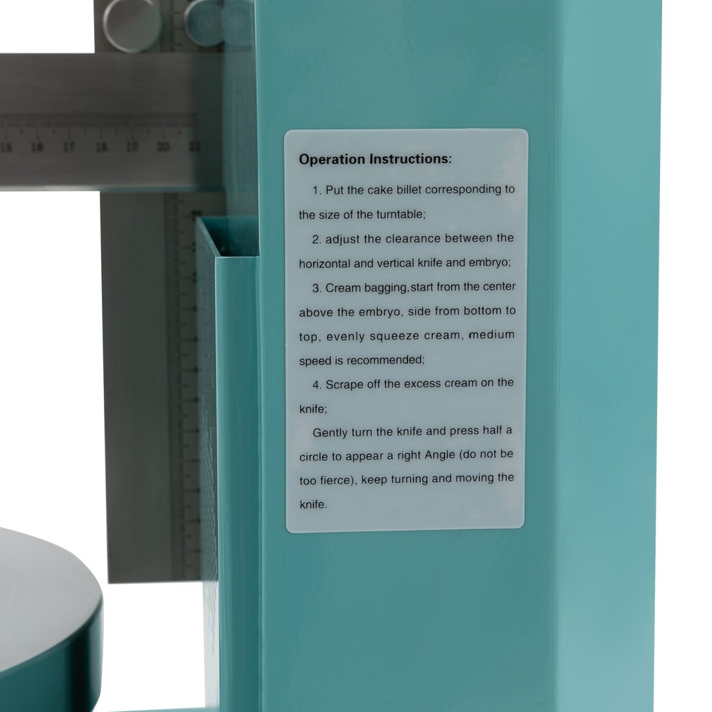 Cake Cream Spreading Coating Smearing Machine Automatic Cake Wiping Machine Blue