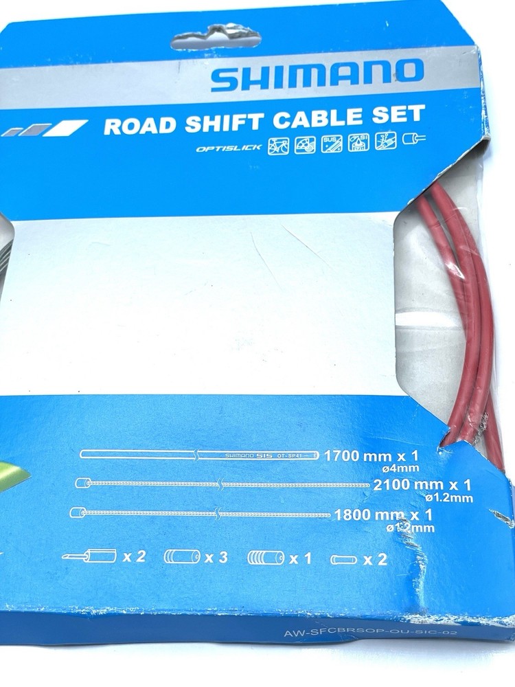 Shimano Road Optislick Shift Cable Set - Red