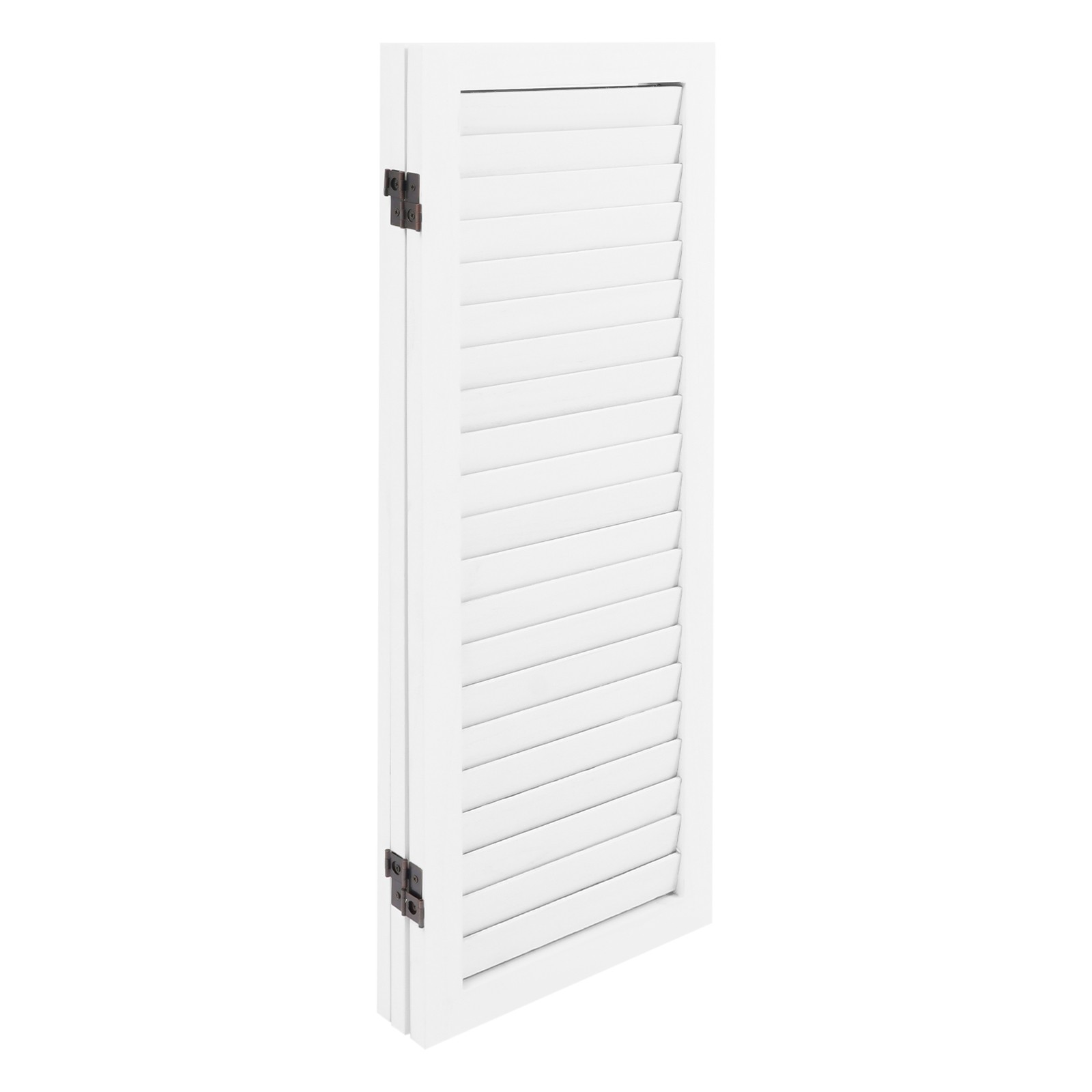 3-Panel Folding Room Divider Indoor Wooden Wall Separation Privacy Screen White