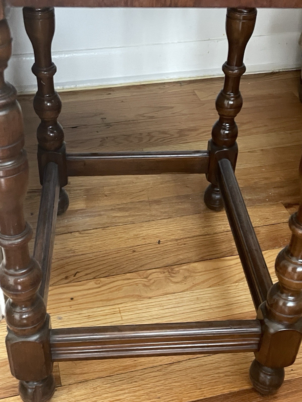 Antique VTG Limbert Art Furniture Nightstand Table with Drawer Glass On Top Rare