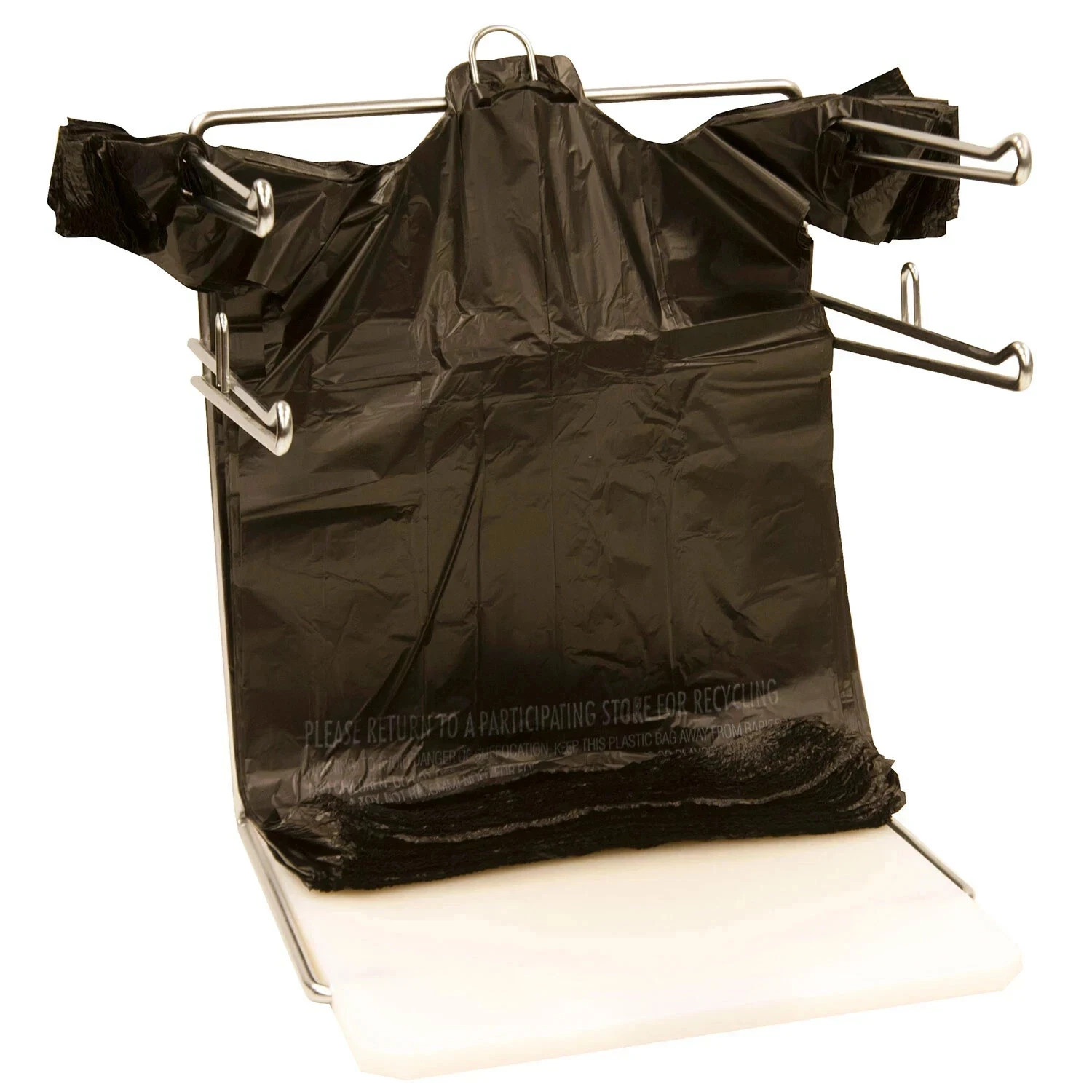 Black T-Shirt Carryout Bags, 11.5" x 6.5" x 22" (1,000 ct) Free Shipping