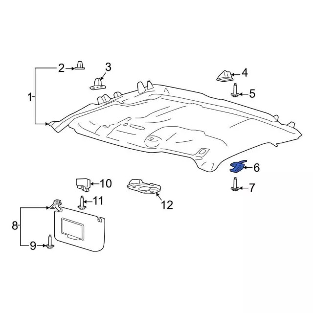 Genuine Ford Coat Hook FL3Z9929024AK