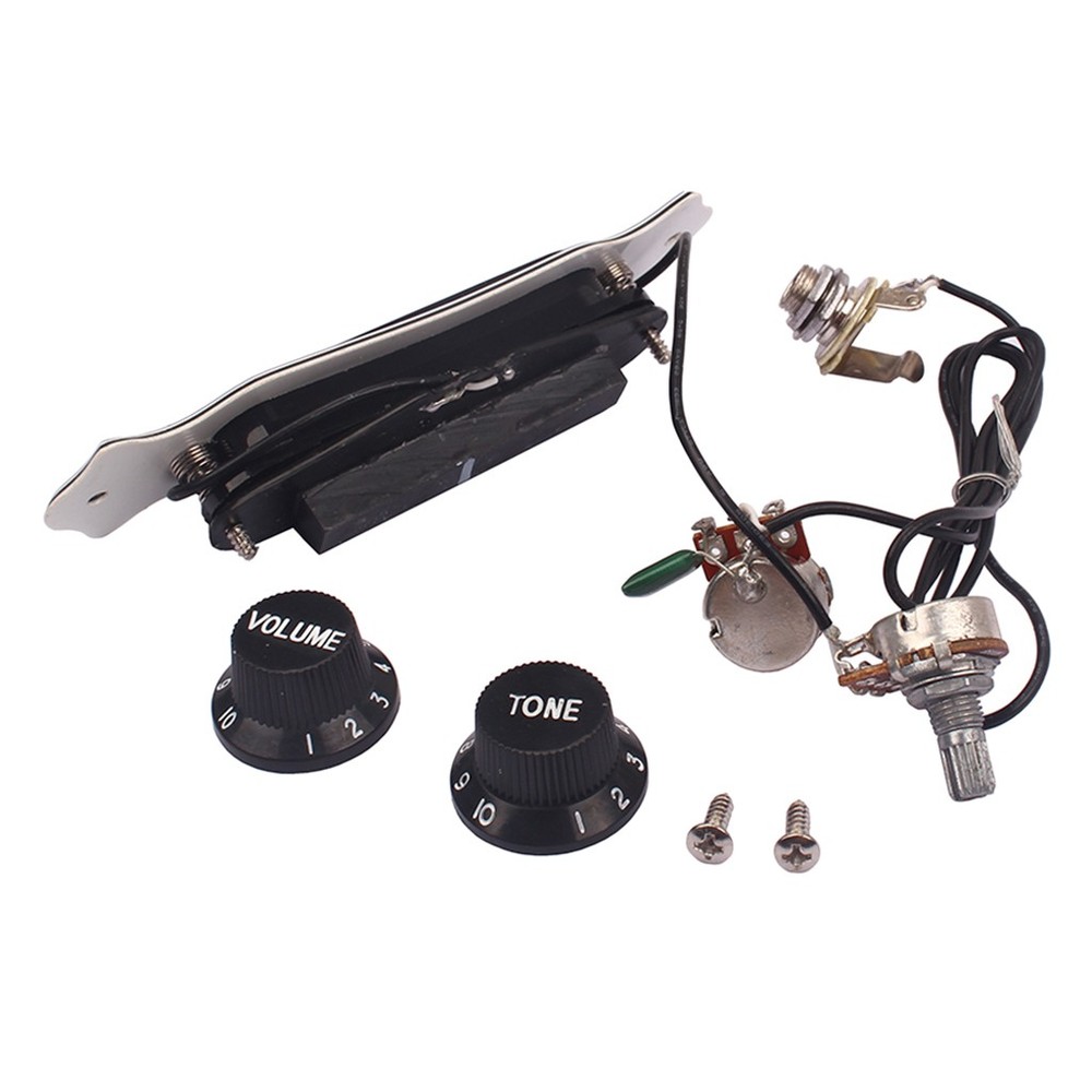 4-String Guitar Pickup Volume Control w/ Volume Button for Ukulele