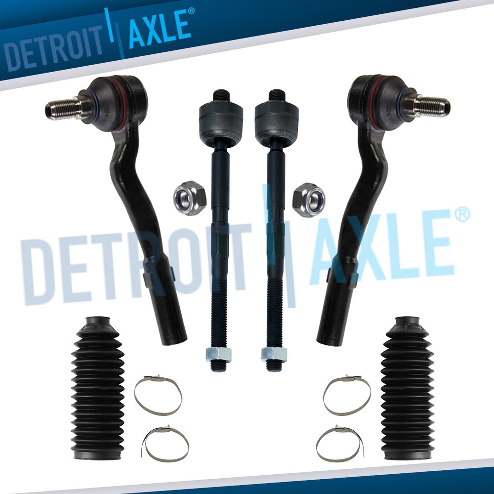 Front Inne Outer Tie Rods w/ Boots for E320 E350 CLS500 E500 E550 CLS55 E55 AMG