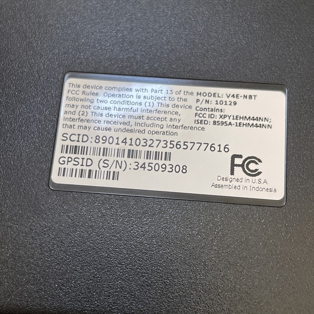 Zonar V4 Fleet Telematics Control Unit V4E-NBT 10129 #2 (011524) MOUNT CABLE