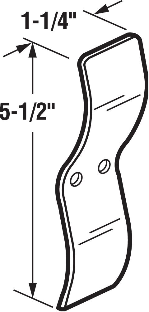 F 2538 Chrome Metal Spring Window Lock 2 Pack