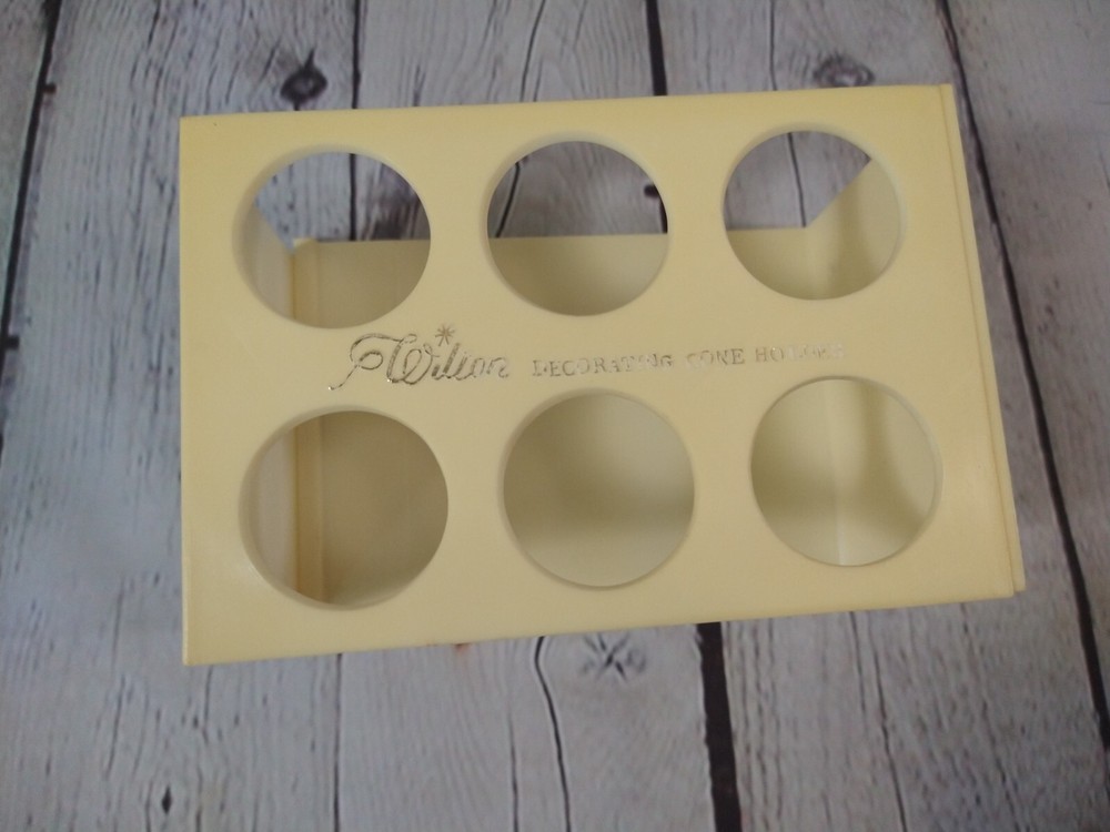 VINTAGE plastic WILTON / decorating cone holder