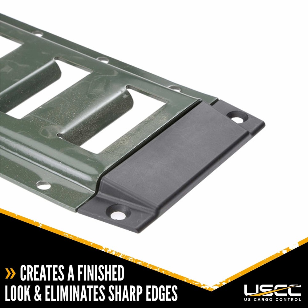 USCC E Track Plastic End Cap For Horizontal E-Track - Eliminate Sharp Edges
